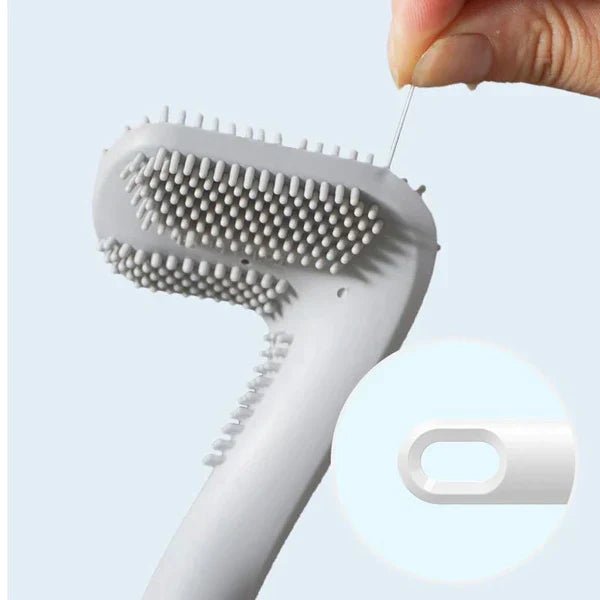HygieneSwipe Flexible Toilet Brush — Flat Head & Wall Holder 15