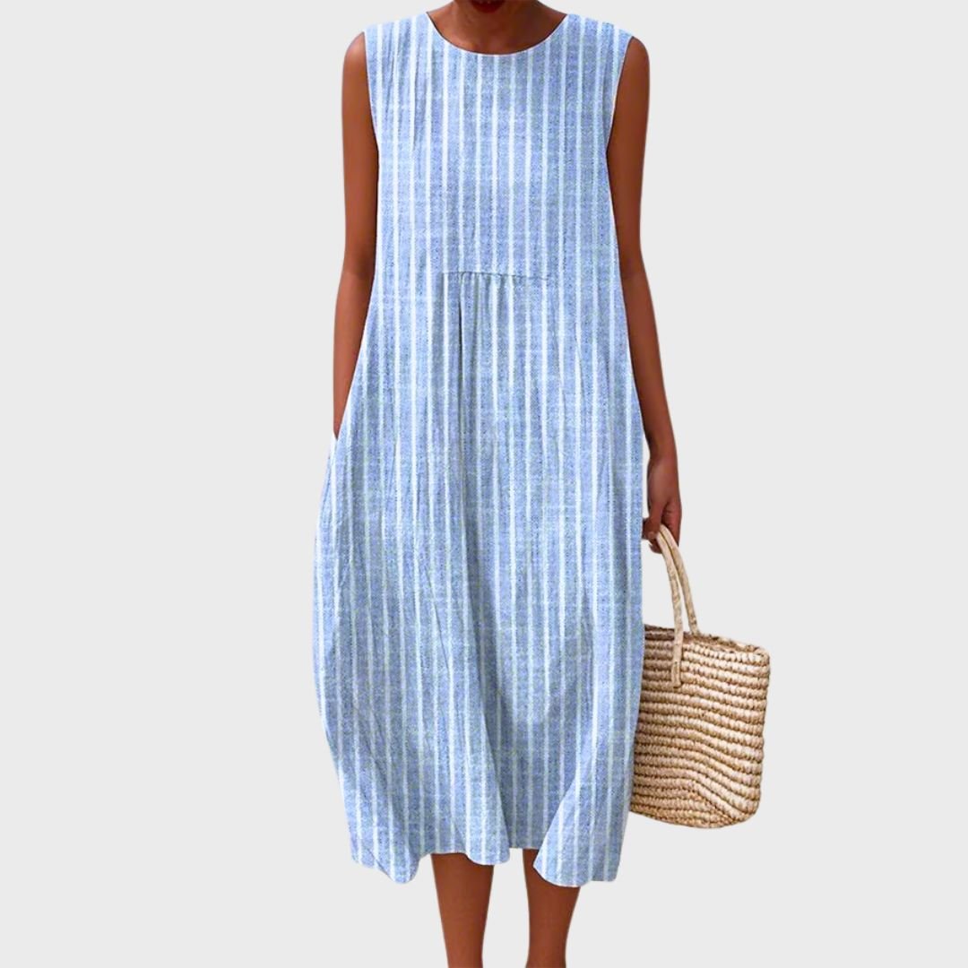 Abito in Cotone Leggero Midi Elegante Estivo