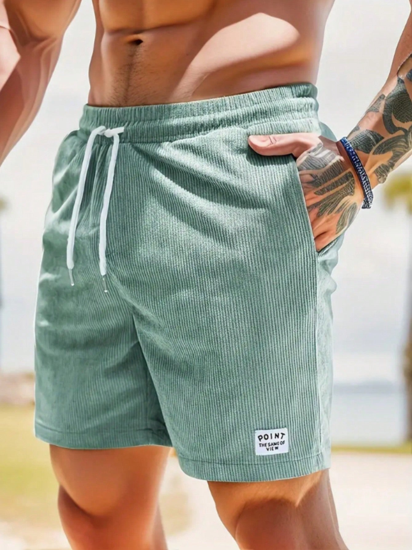 Pantaloncini Estivi Uomo Casual con Coulisse