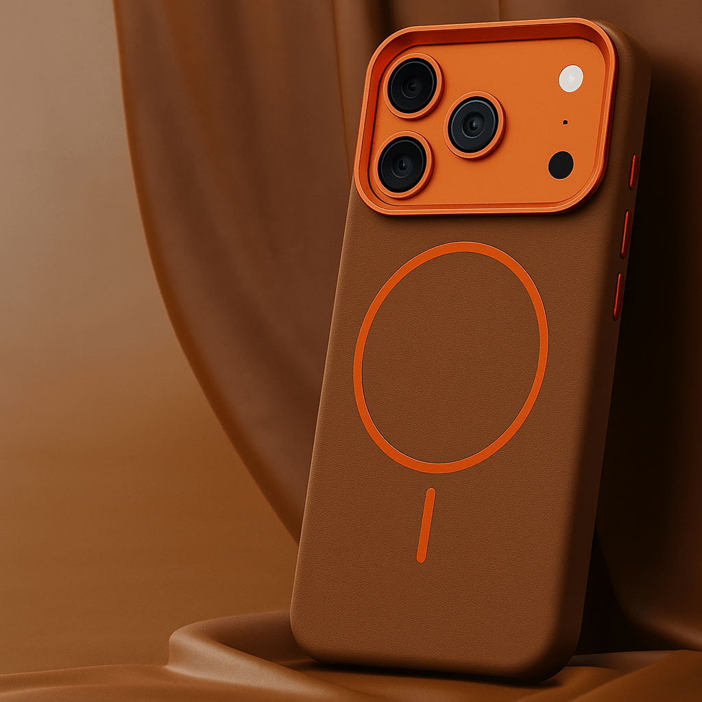 Montara Custodia iPhone in Pelle — Pattern Elefante & MagSafe
