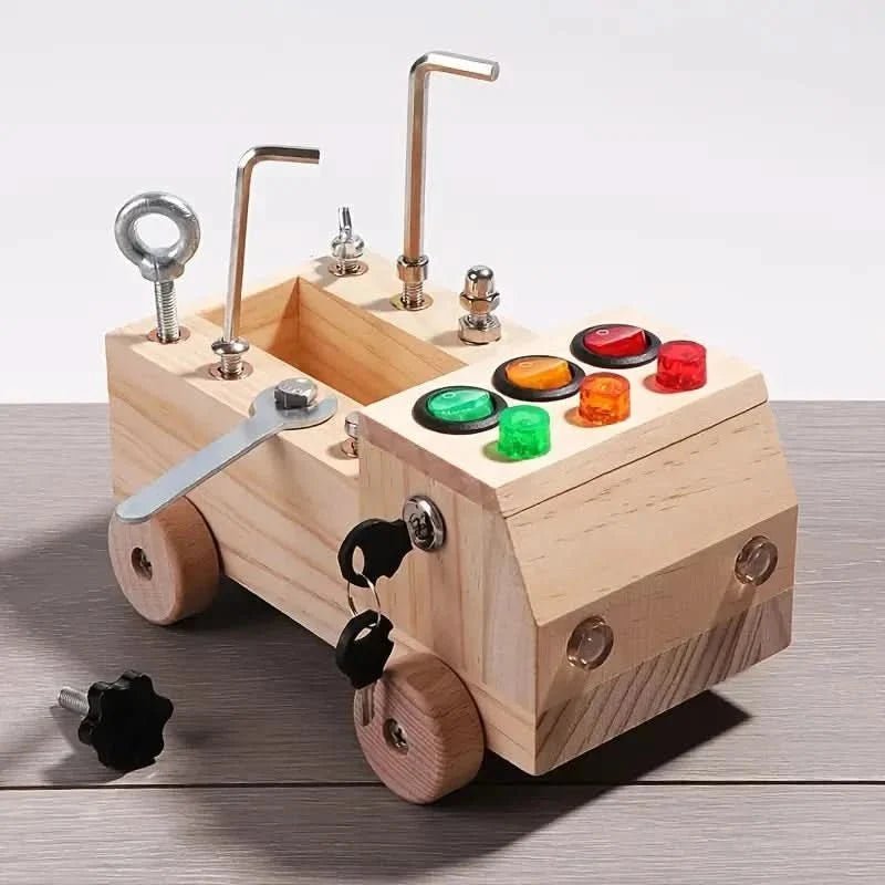 Montiflex Wooden Busy Board — Fine Motor Skills Ages 3-12 6