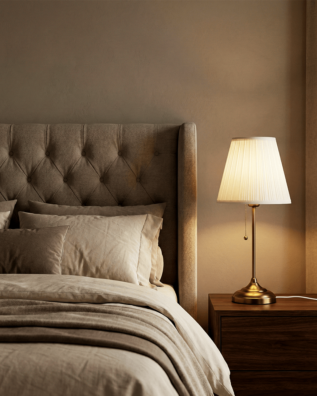 Lampe de Table | Lorenzo – Laiton Brossé