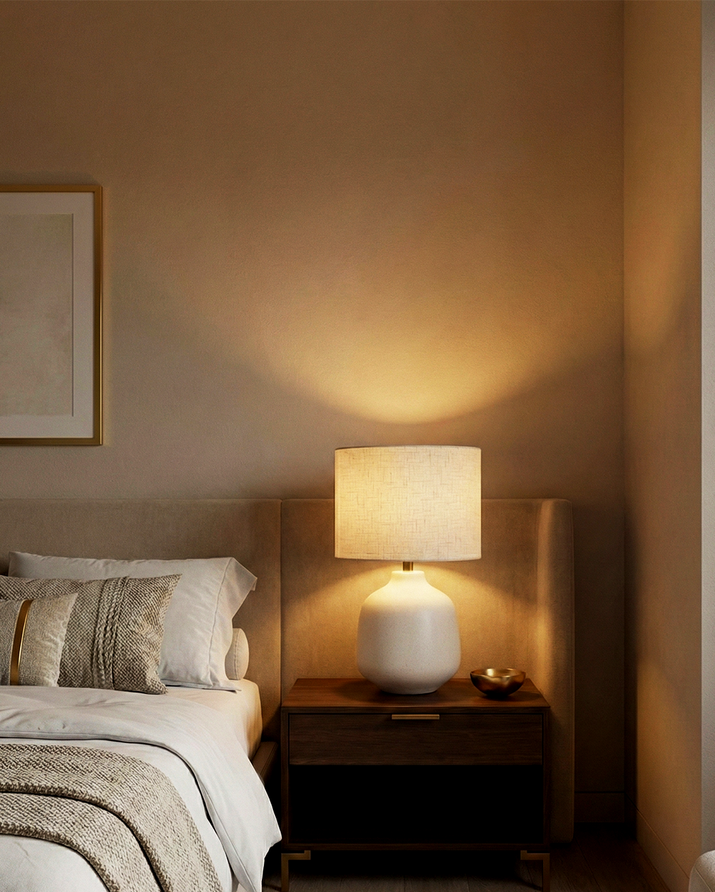 Lampada da Tavolo | Matteo – Ceramica Avorio