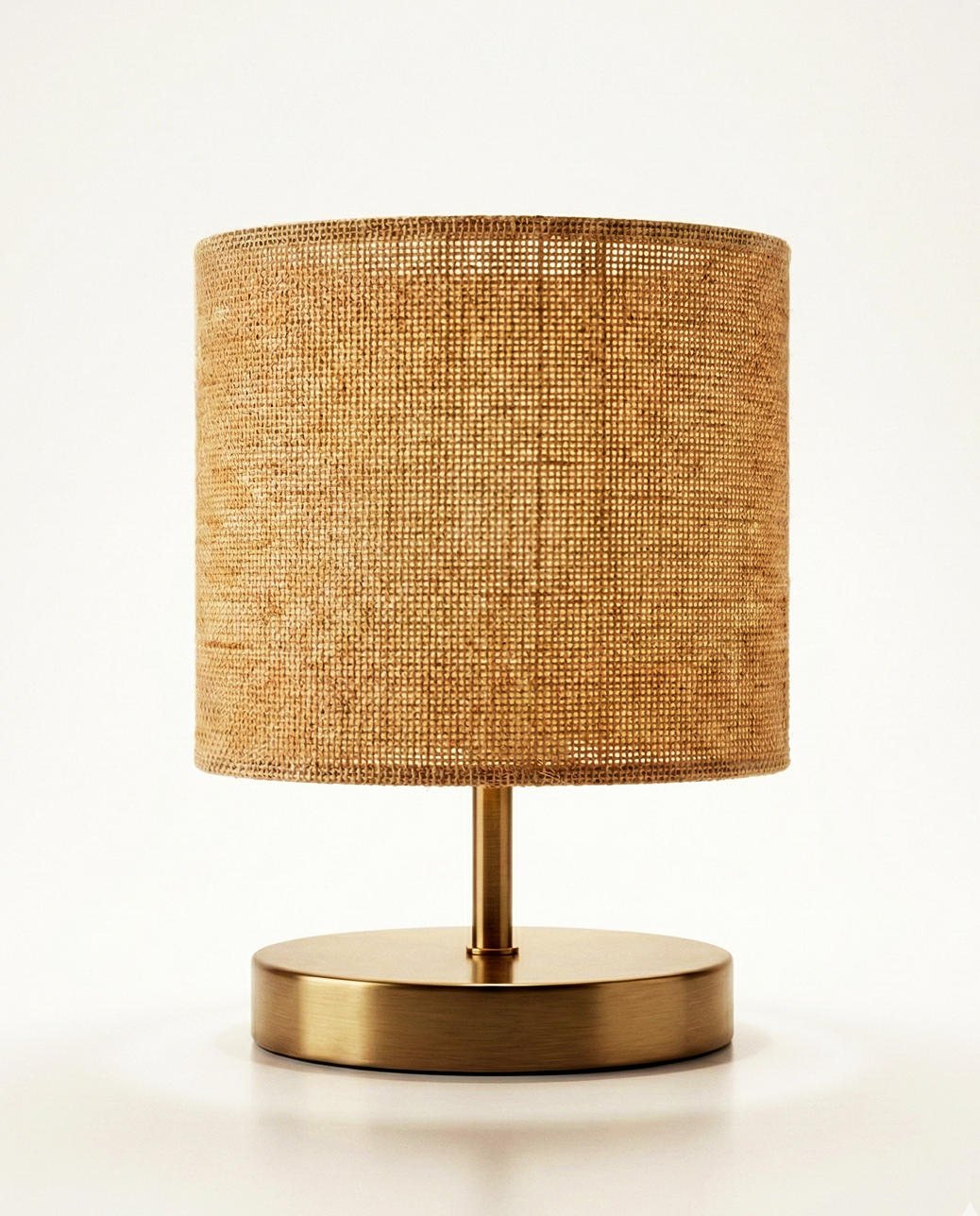 Lampada da Tavolo | Enrico – Paralume in Tessuto Naturale