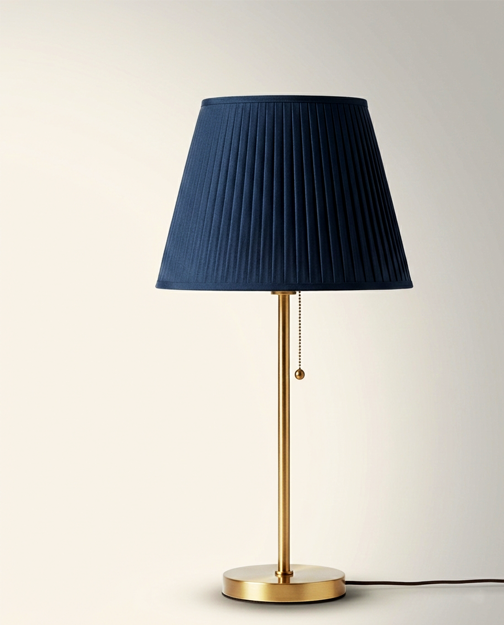 Lampada da Tavolo | Alessandro – Paralume Plissettato Blu