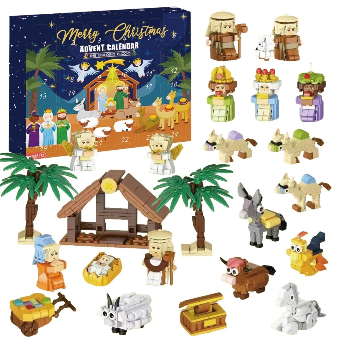 DIY Advent Calendar Nativity Scene — 24 Building Blocks Family 8