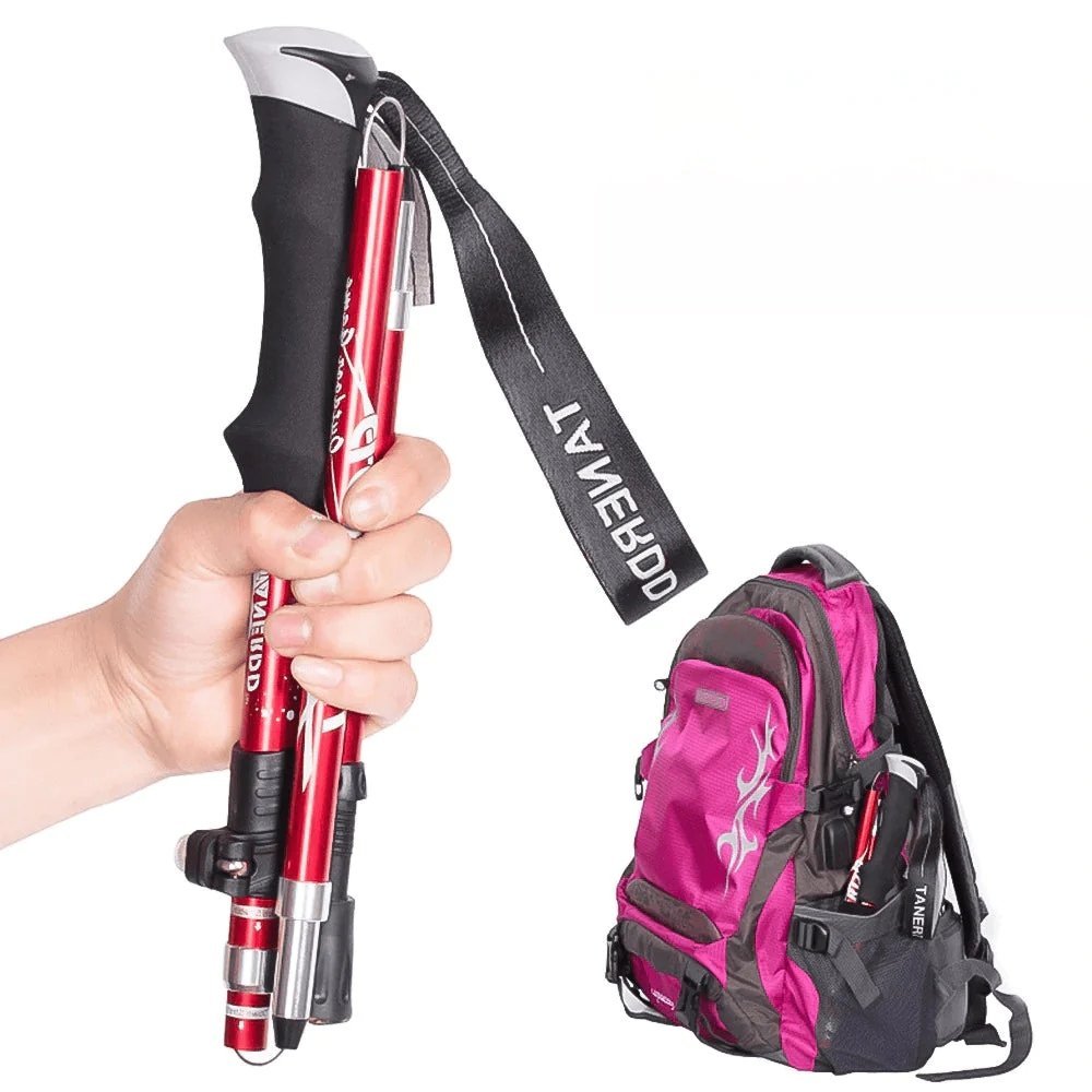 Bâtons de trekking pliables réglables ergonomiques