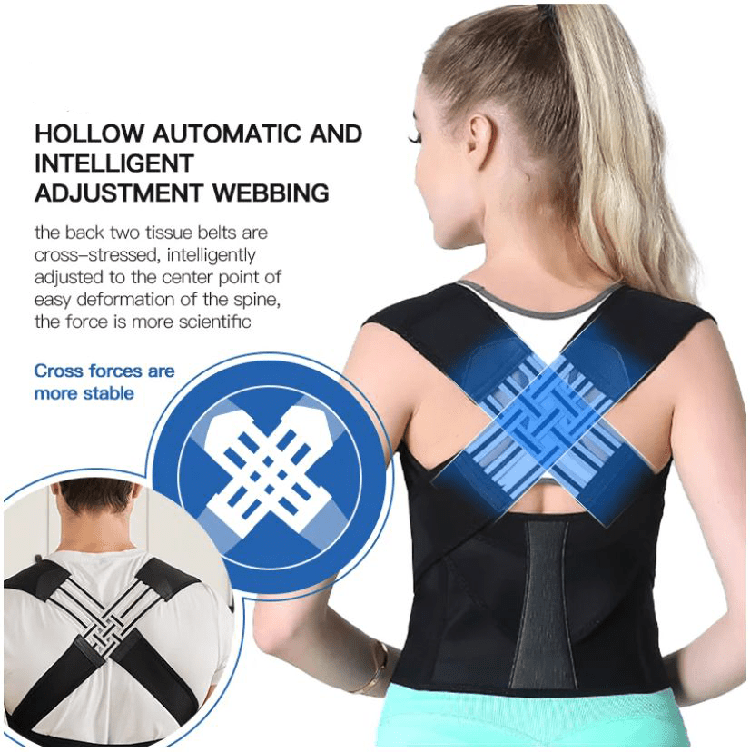 Ceinture Correctrice de Posture avec Support Ergonomique pour Dos et Épaules
