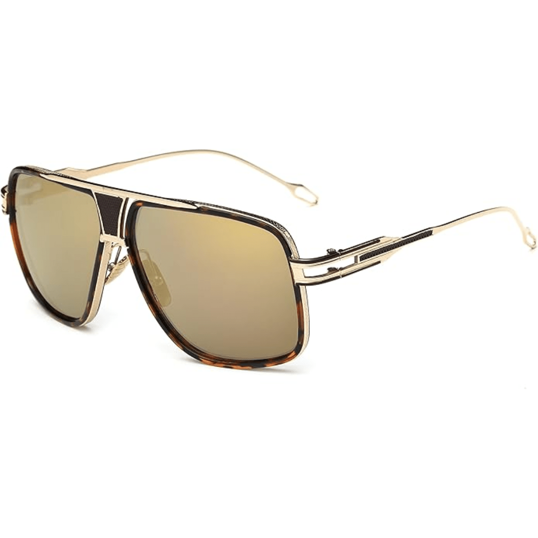 Occhiali da Sole Aviator Uomo Montatura Lega Leggera UV400