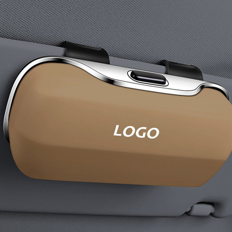 Étui de luxe pour lunettes de soleil avec clip antidérapant