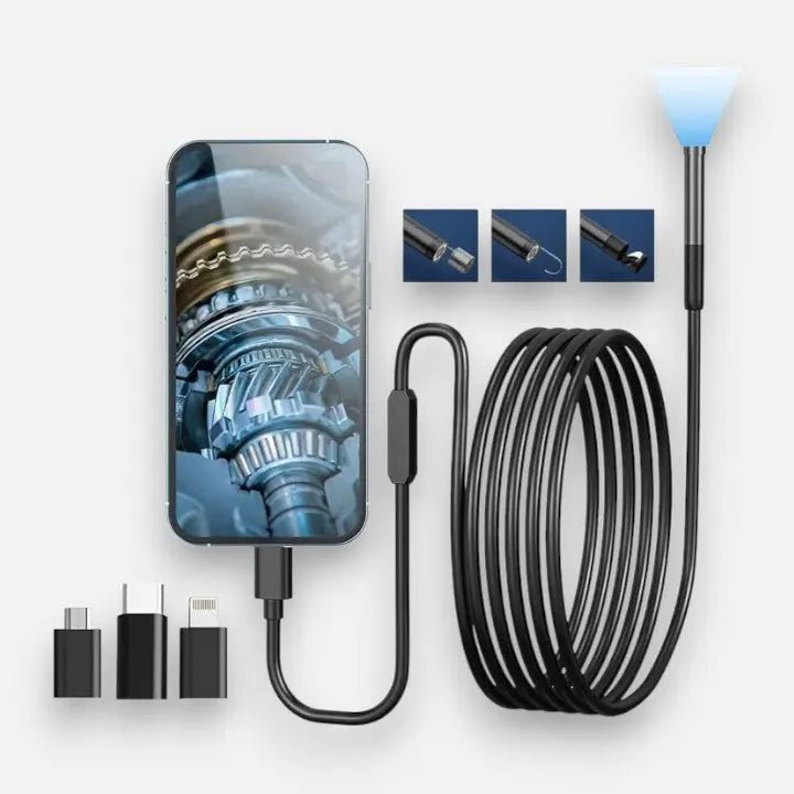 HD Endoscope Camera Plug and Play — Flexible 5m IP67 Inspection 7