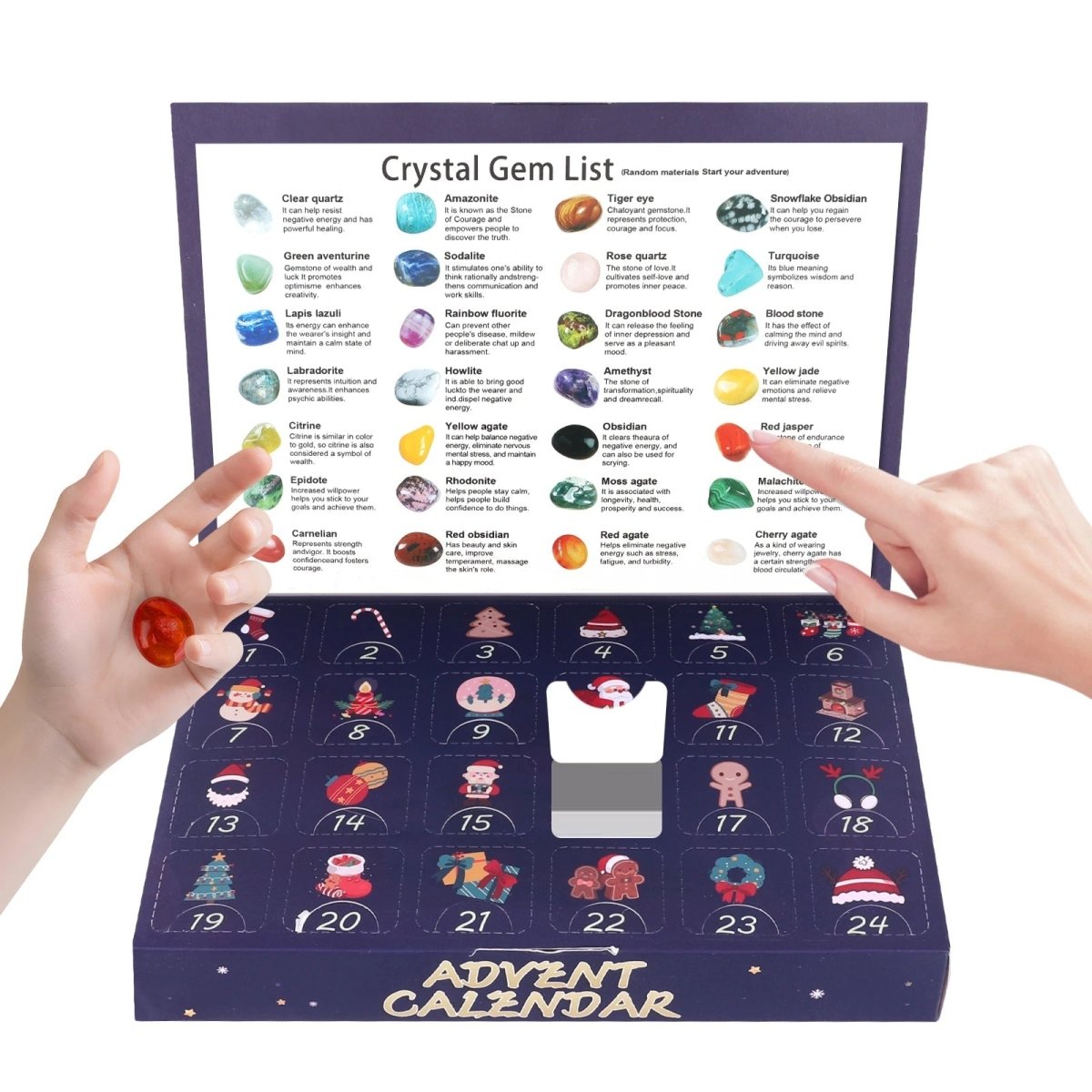 2025 Advent Calendar — 24 Real Natural Gemstones & Crystals 8