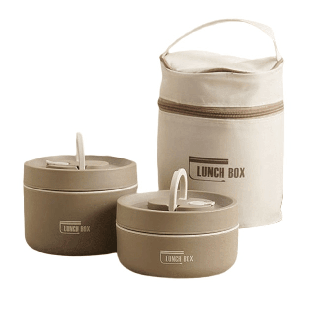 HEATLOX Insulated Double Wall Lunch Box — Stainless Steel 23