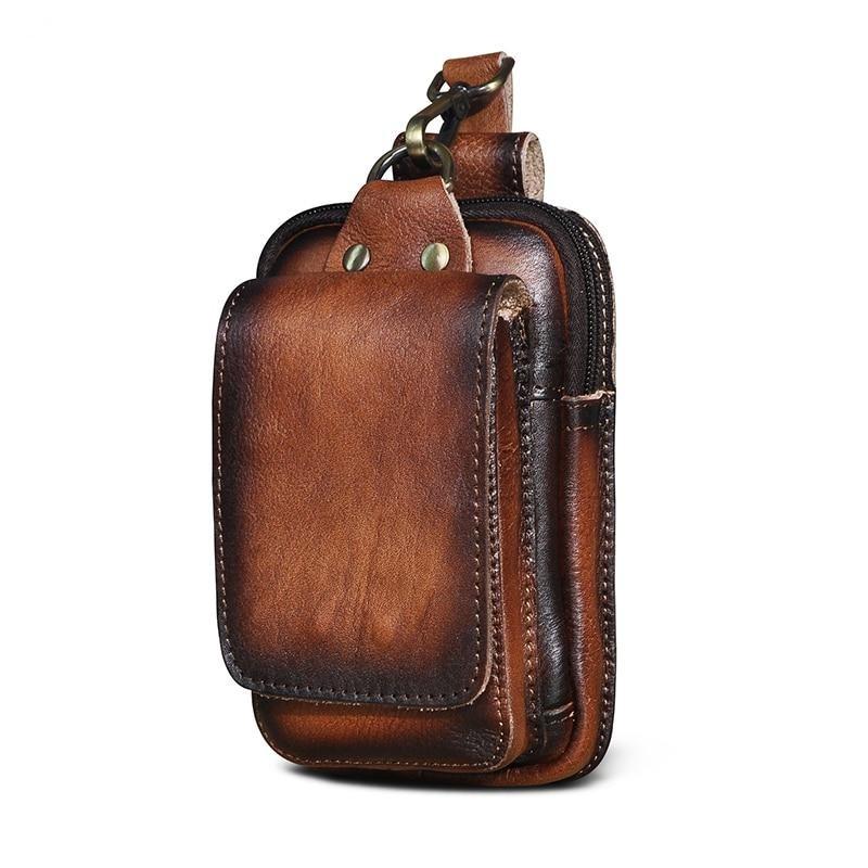 EliteGuard Leather Belt Bag for Men — Adjustable Waist Strap 16