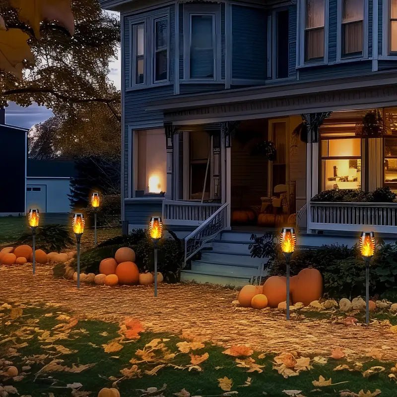 Lumières Solaires de Jardin avec Effet Flamme Vacillante