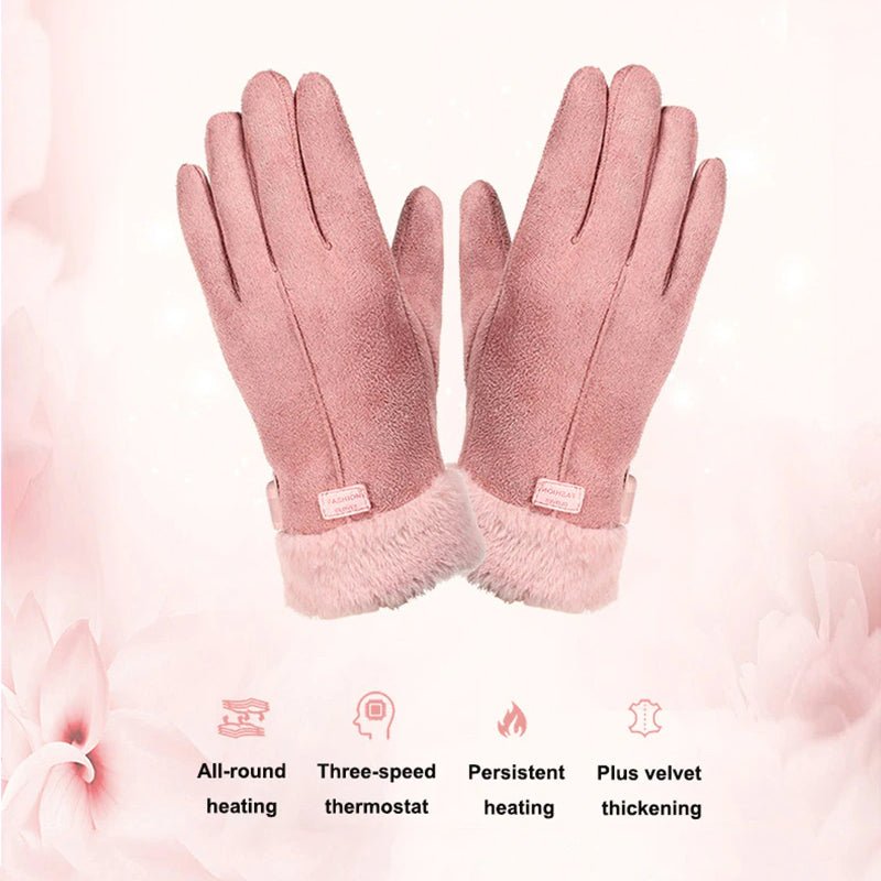 Women's Rechargeable Heated Gloves — 3 Heat Levels Fast Warm 8