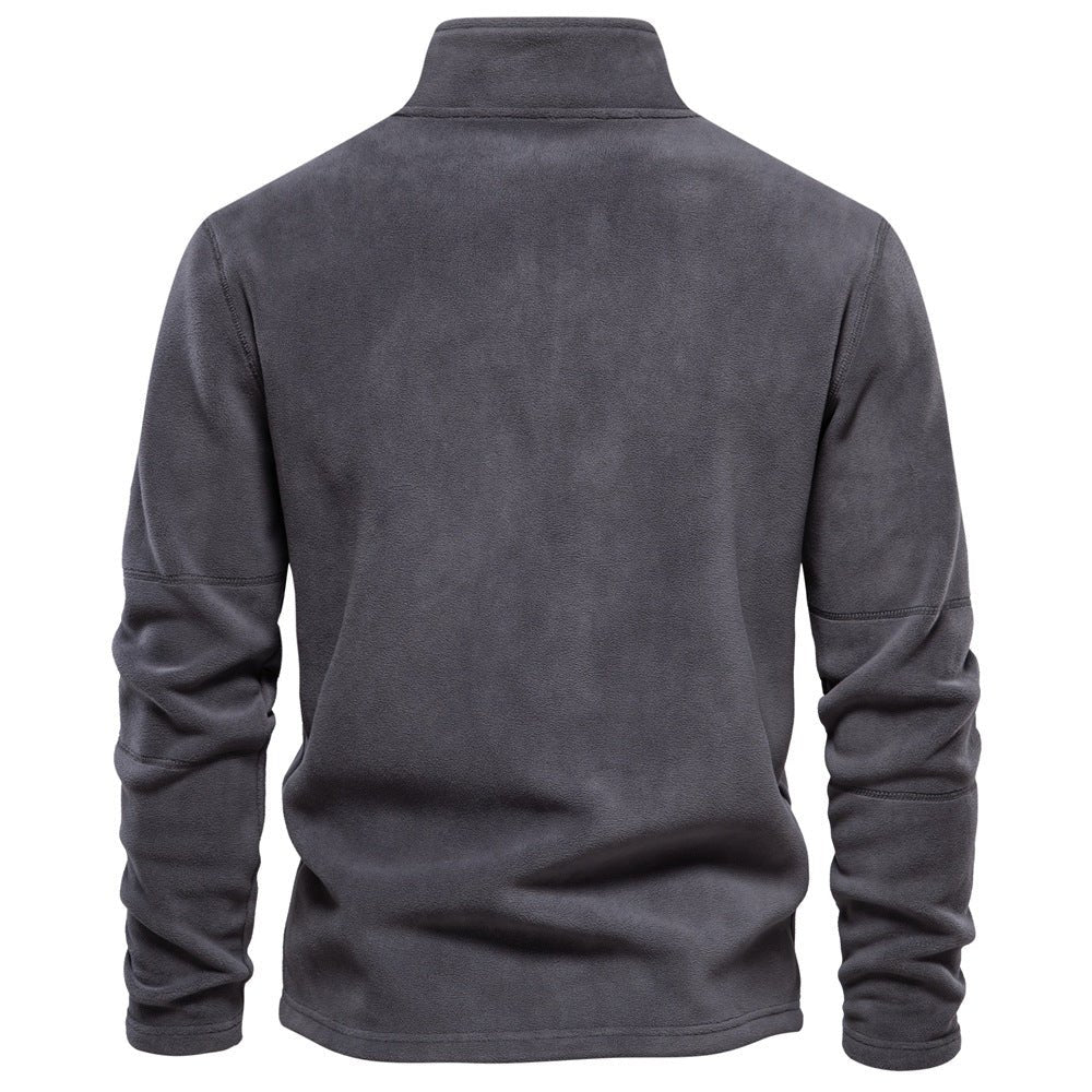 Men's Fleece Half-Zip Pullover — Warm Winter Sweatshirt 10