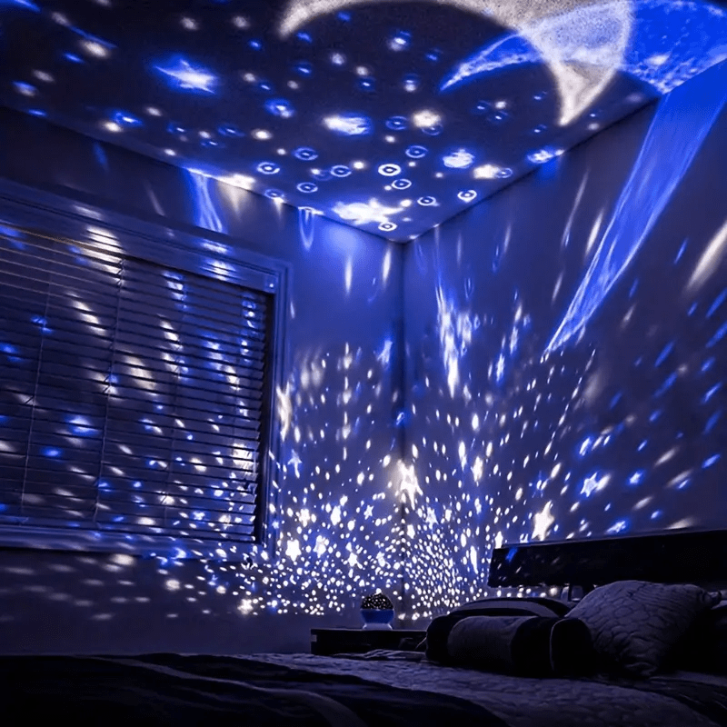 Rotating Star Projector Night Light — LED Kids Room Lamp 7