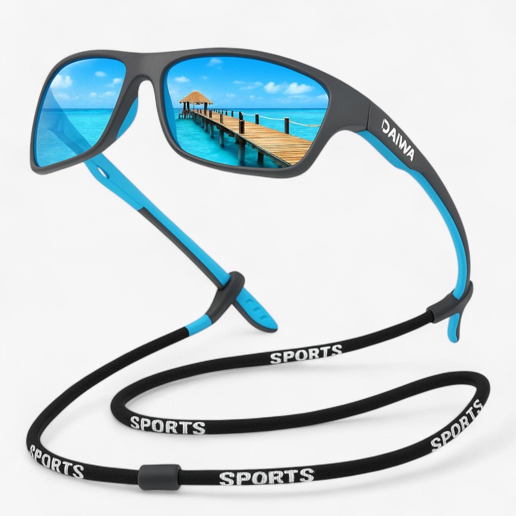Lunettes de soleil homme polarisées avec protection UV - Sportives légères