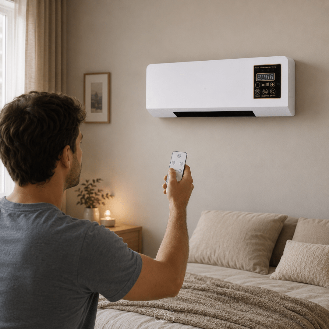 Wall-Mounted Fan Heater with Remote Control & Timer 6