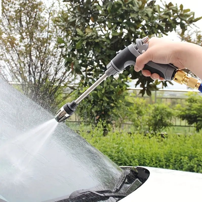 Pistolet à eau puissant avec buse réglable pour nettoyage auto et jardin