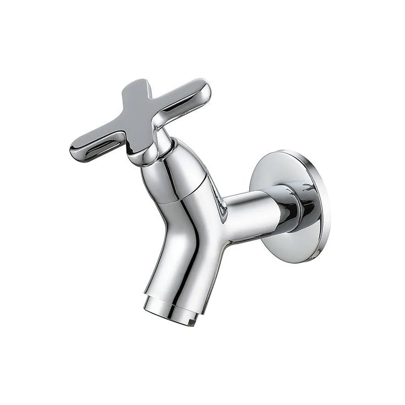 Robinet Mural Extérieur en Laiton Moderne pour Cuisine et Salle de Bain - Design Élégant et Résistant