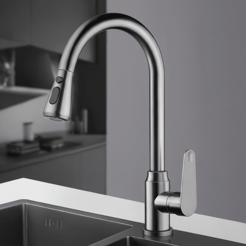 Keukenkranen met Uittrekbare Handdouche en 360° Rotatie