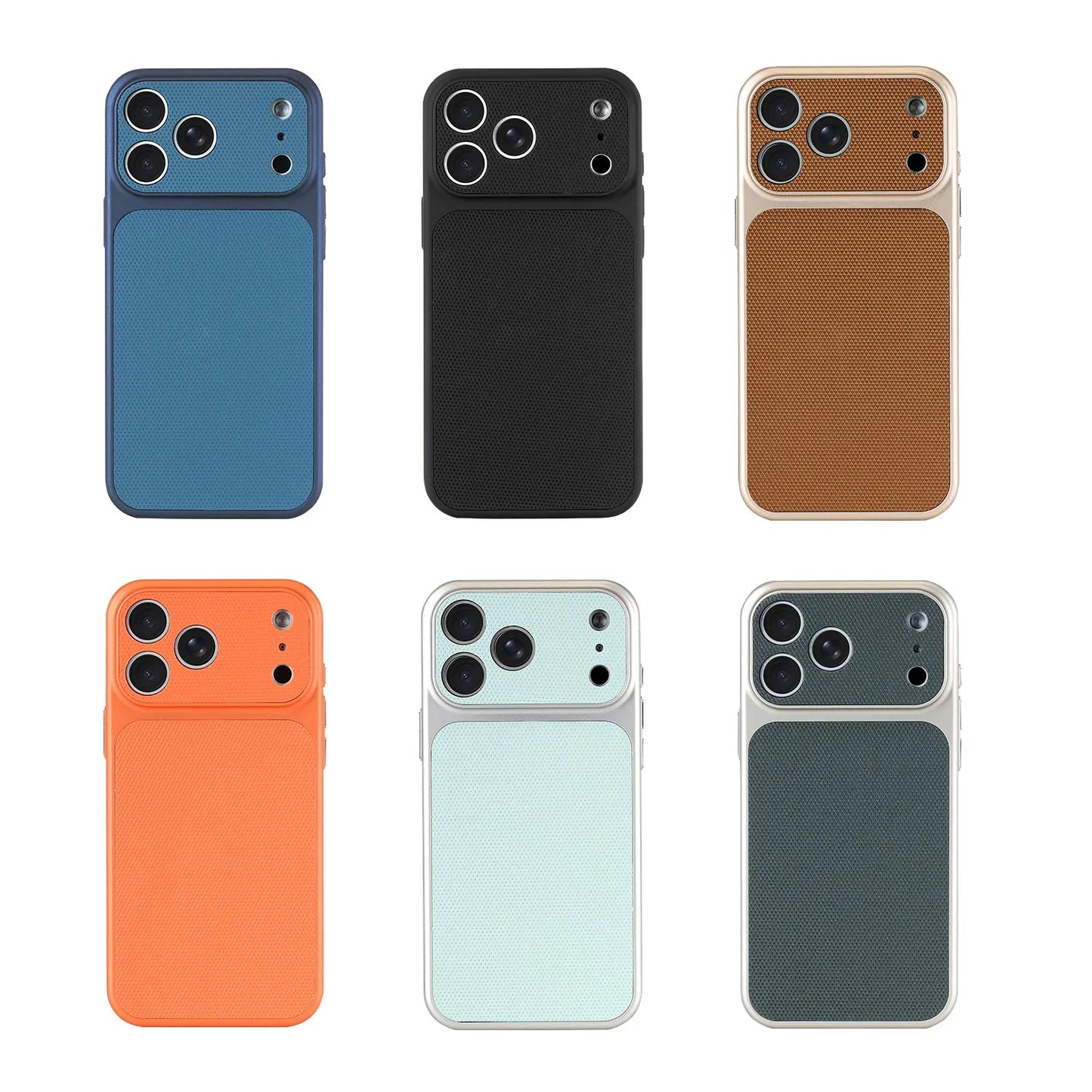 Cover iPhone in Pelle Ibrida con MagSafe e Protezione Obiettivo