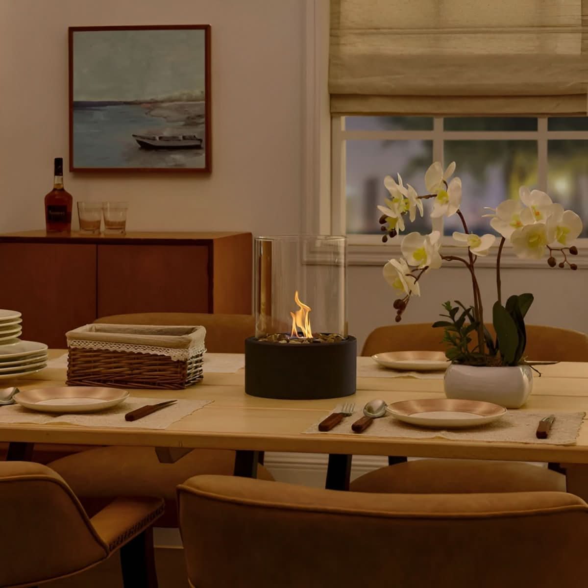 Smoke-Free Bioethanol Table Fireplace — Indoor & Outdoor Use 9