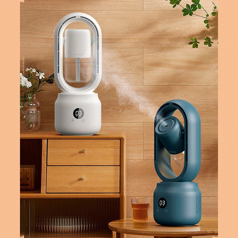 CoolBreeze Bladeless Portable Fan with Humidifier & Night Light 4
