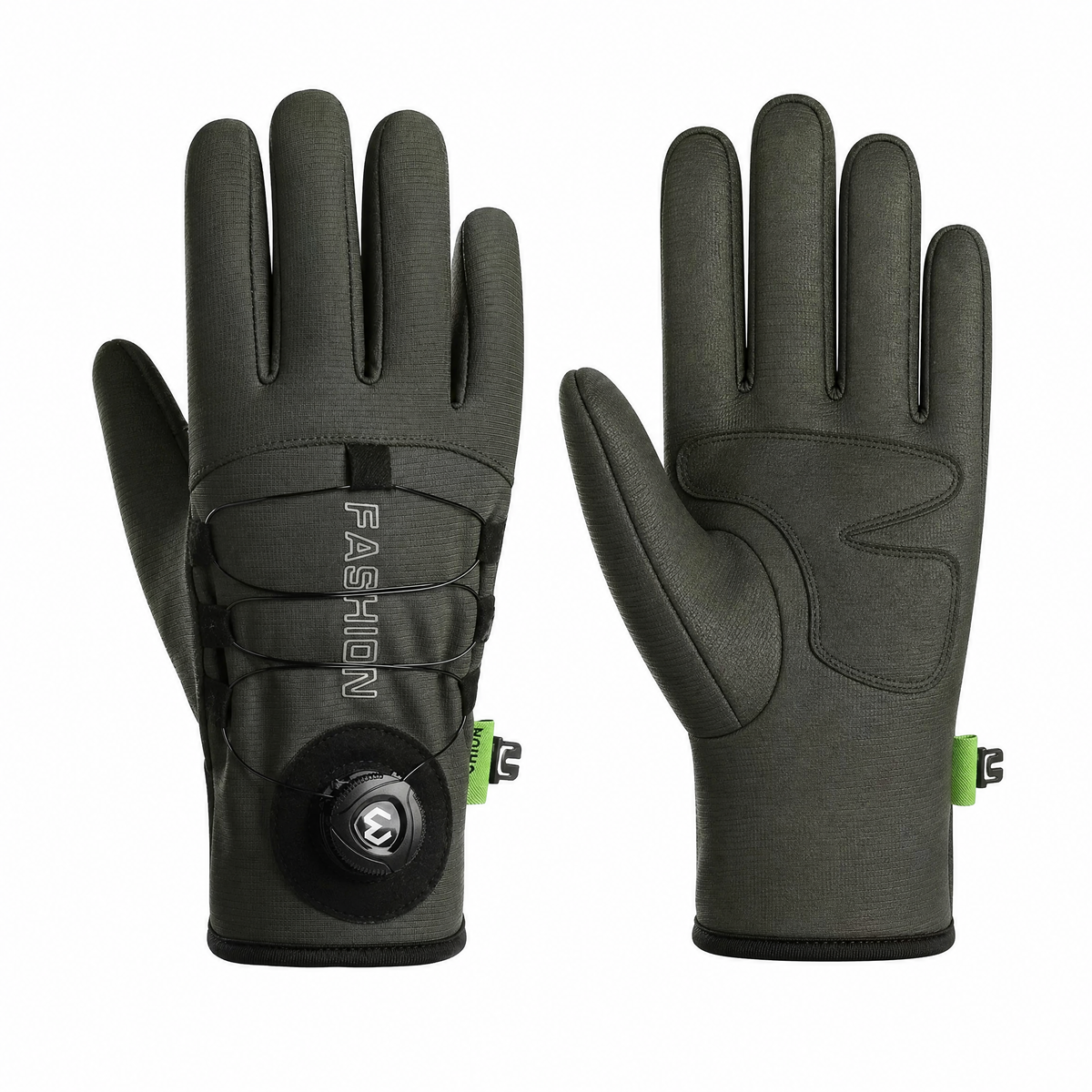 Full-Finger Winter Cycling Gloves — Rotary Closure & Silicone Grip 7