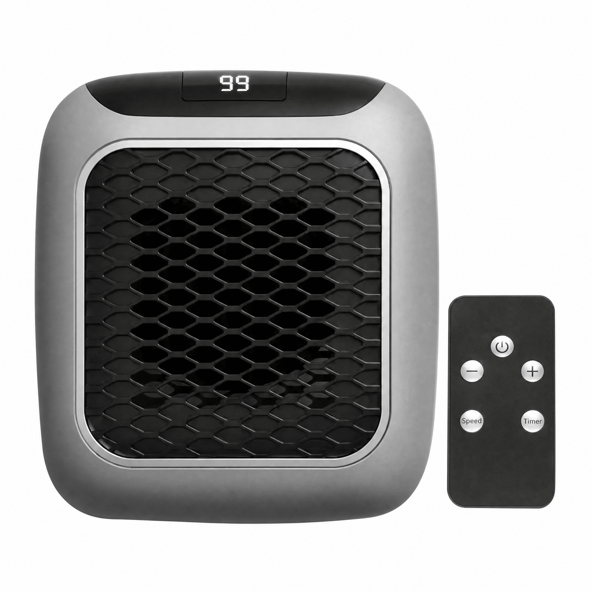 Wall-Mounted Mini Space Heater 800W — Remote Control LCD Display 7