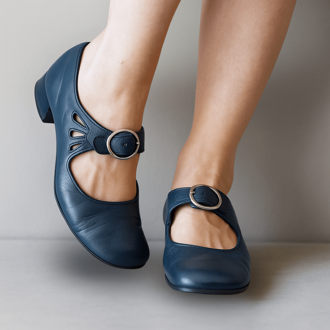 Scarpe Mary Jane Ortopediche Donna Comfort con Cinturino