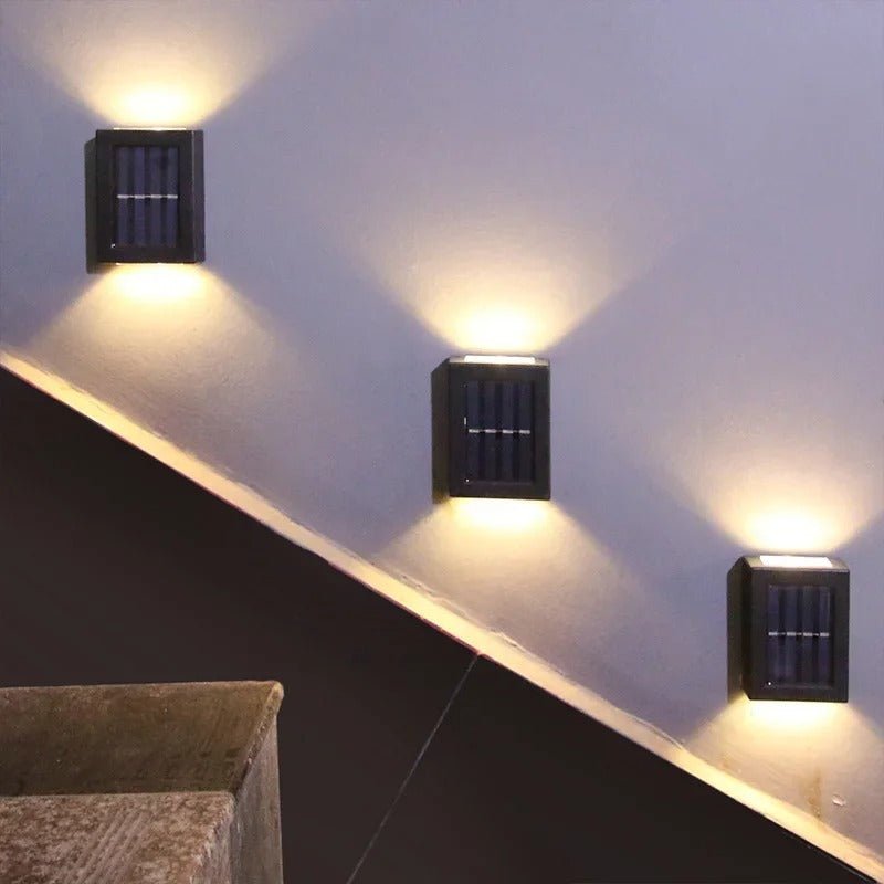 SolarFlare Solar LED Garden Wall Lamp — IP65 Scandinavian Design 8
