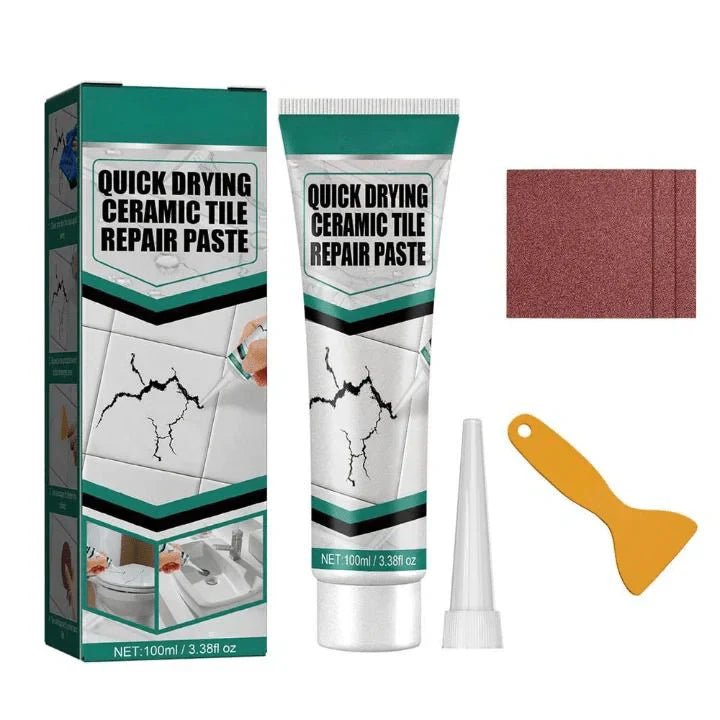 Tile Repair Paste — Cracks, Chips & Grout Quick Fix Kit 7