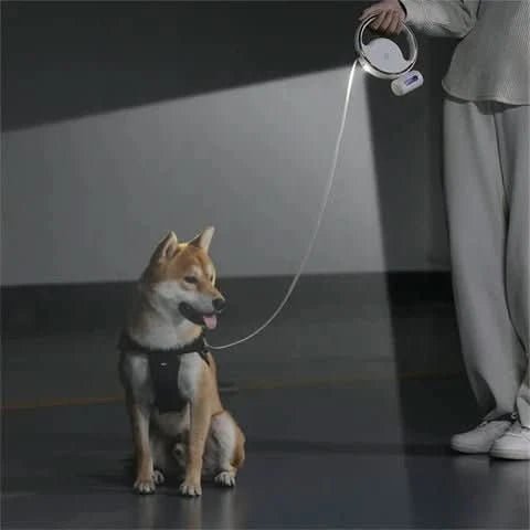 SmartLead Retractable Dog Leash with LED Light & Bag Holder 10