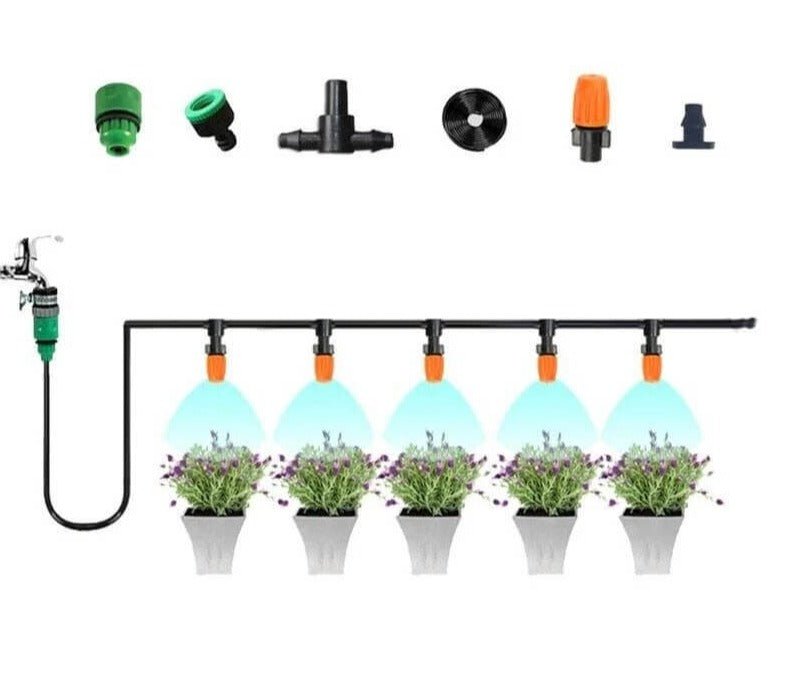 Kit Irrigazione a Goccia Pro per Giardino e Serra