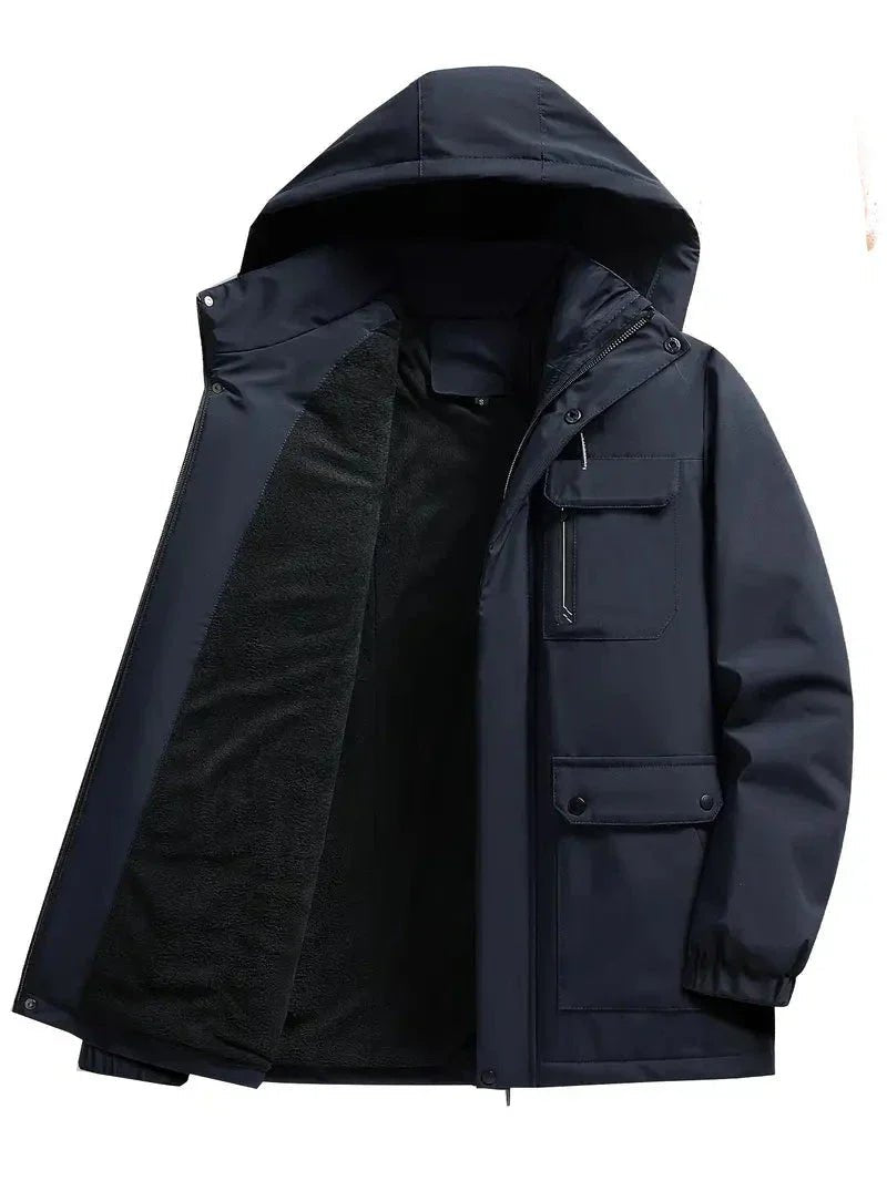 Men's Waterproof Winter Parka — Down Fill Regular Fit Jacket 1