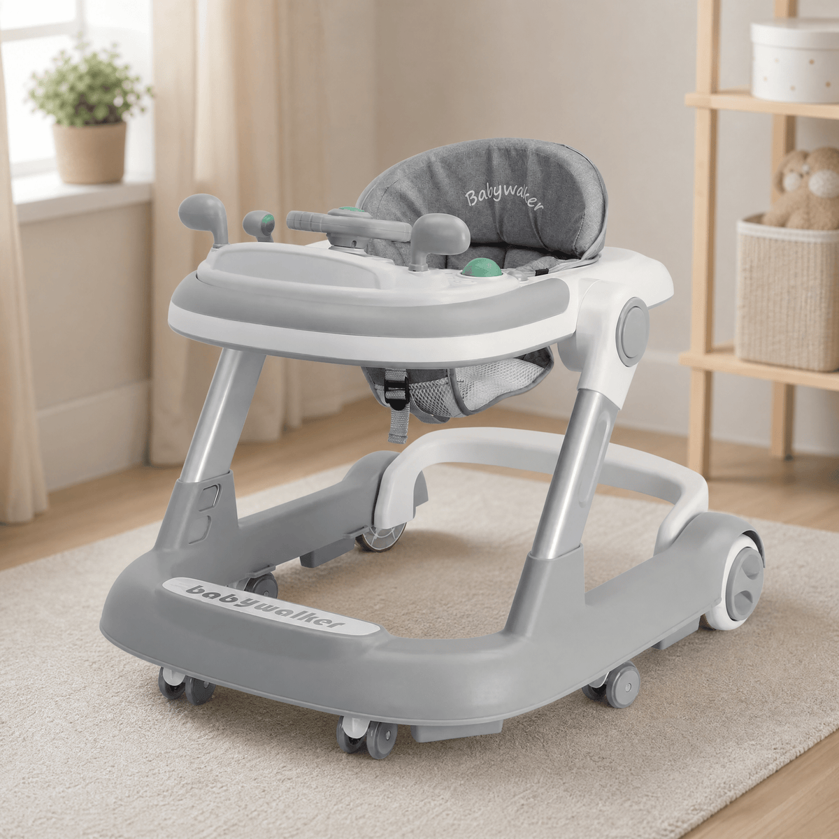 2-in-1 Baby Walker & Push Walker — Music Tray & 360° Wheels 7