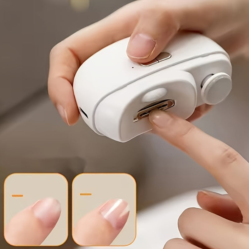 Electric Nail Clipper with LED Light — Safe & Polishing 2