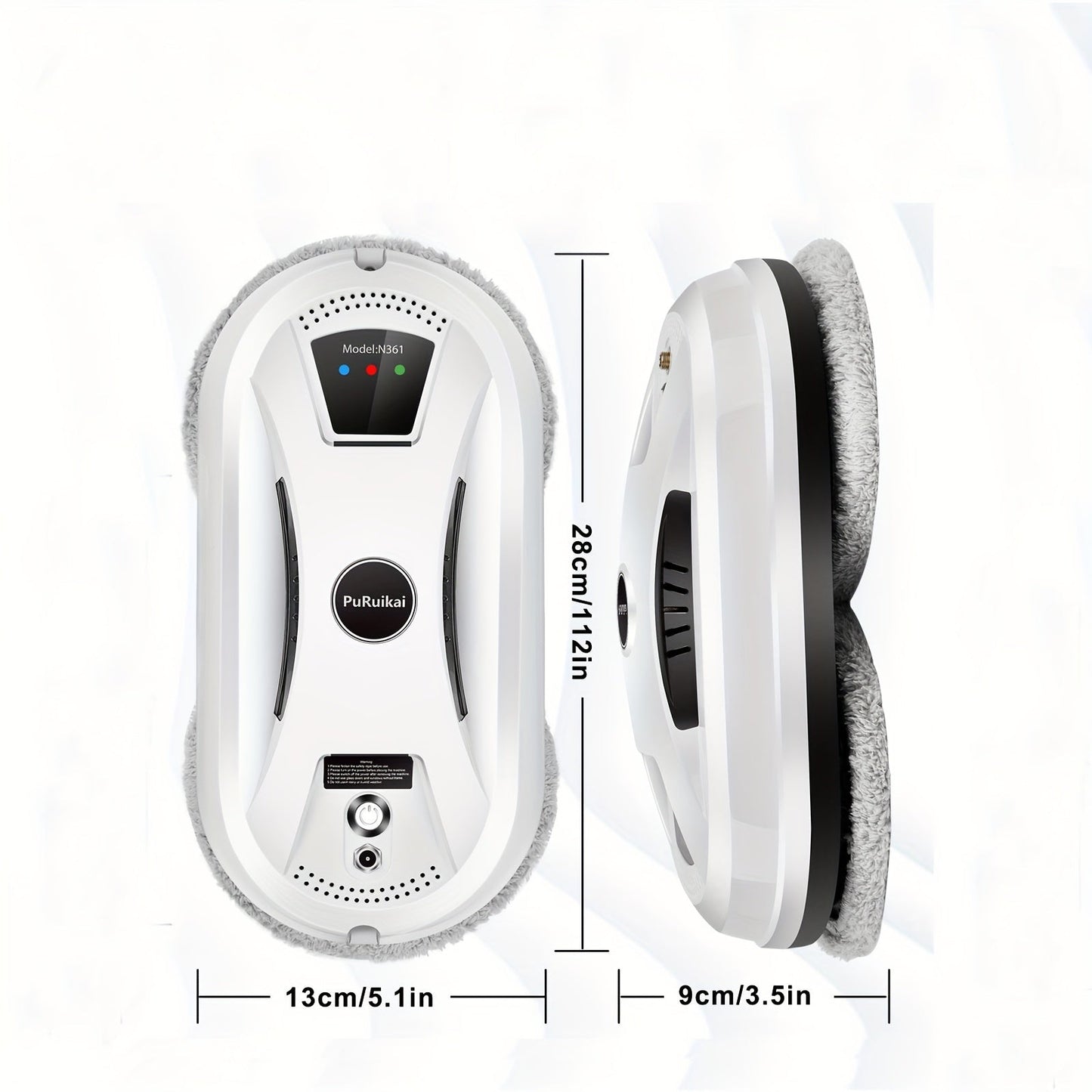 Automatic Window Cleaning Robot with Remote Control & Microfiber 4