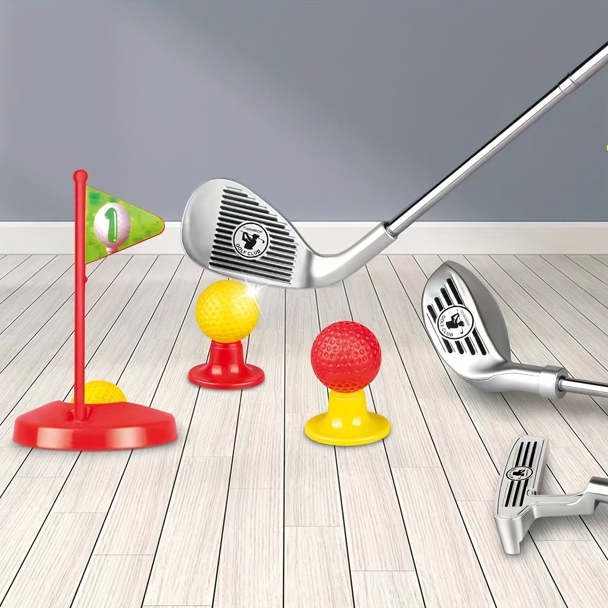 Set Golf per Bambini con Mazze Regolabili e Porte