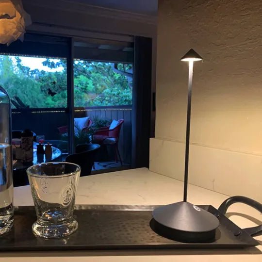 ClarityGlow Wireless LED Table Lamp — Dimmable & Waterproof 16