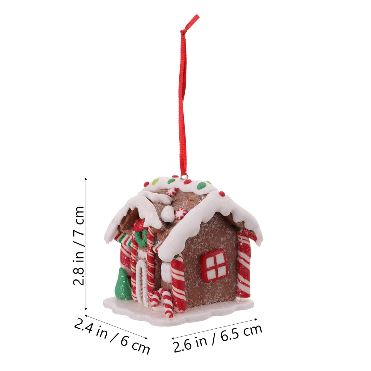 Mini Christmas Gingerbread House Decor — Hand-Painted Resin 5