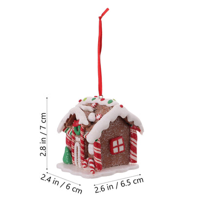 Mini Christmas Gingerbread House Decor — Hand-Painted Resin 5