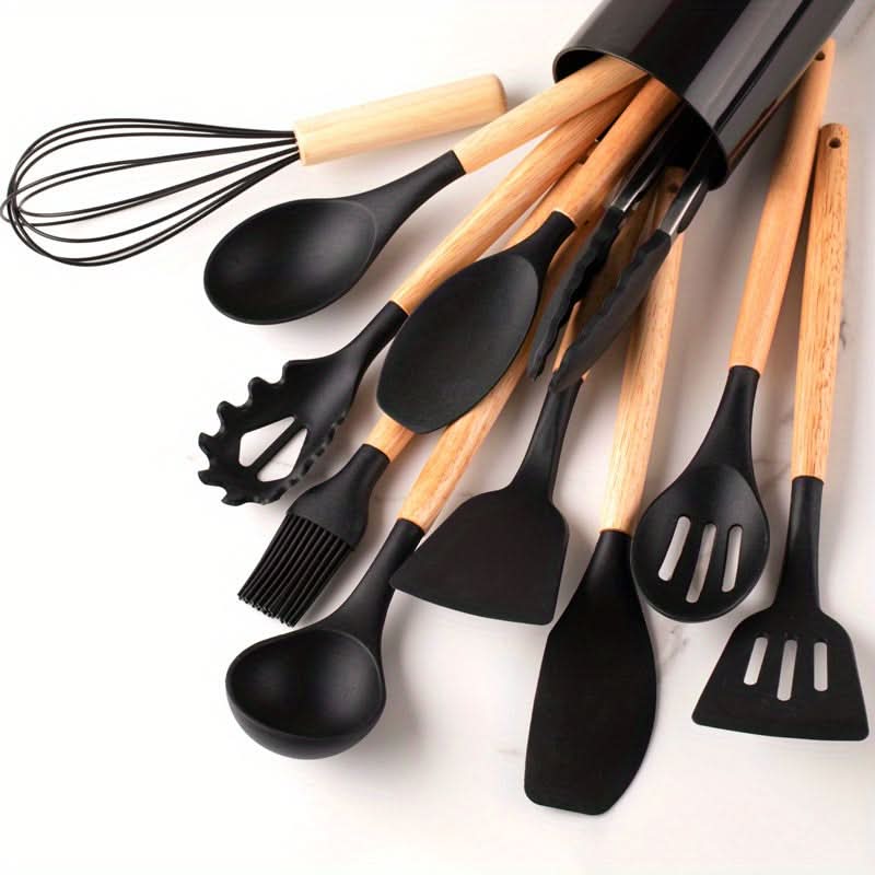 12-Piece Silicone Kitchen Utensil Set — Heat Resistant BPA Free 7
