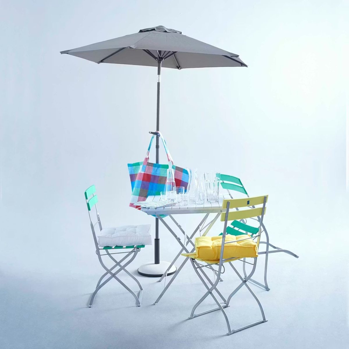 Ombrellone da Giardino Inclinabile 180 cm con Protezione UV