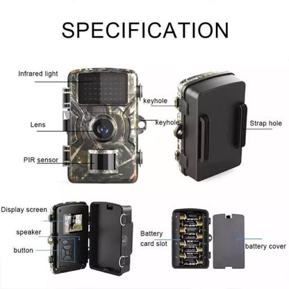 Fotocamera Wildlife Visione Notturna 1080p Impermeabile