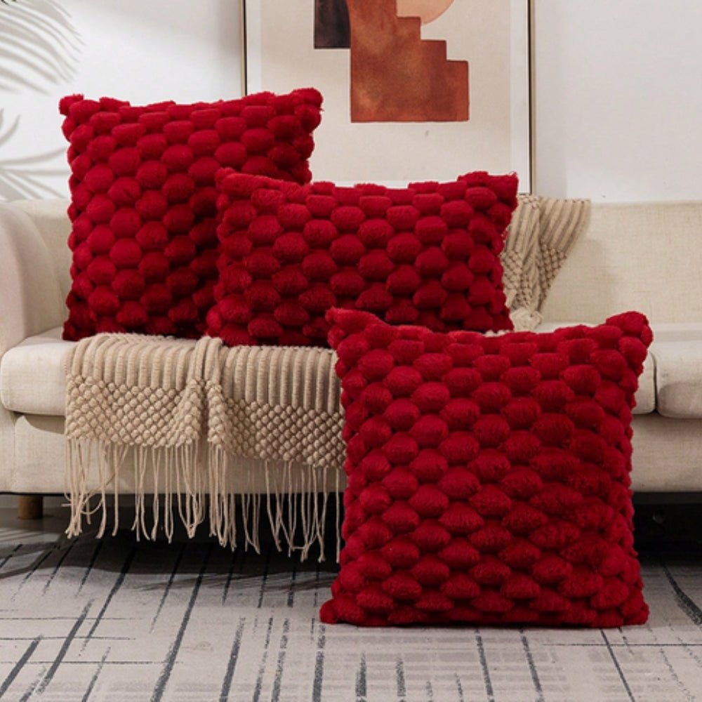 3D Texture Soft Cushion Cover — Decorative Sofa & Bed Pillow 10