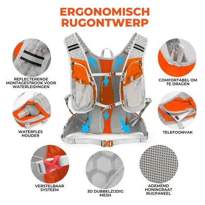 AquaPack Waterproof Backpack with 2L Hydration Bladder — Hiking 9